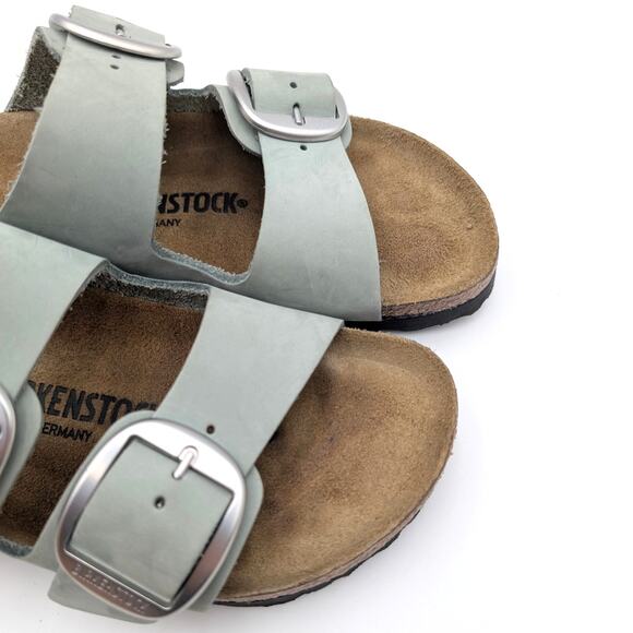 Birkenstock Arizona Big Buckle Nubuck Women's Sandals Sandcastle Size US5 EU36 - Picture 11 of 12
